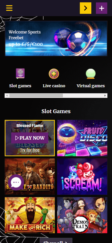 Black Magic Casino Mobile screenshot